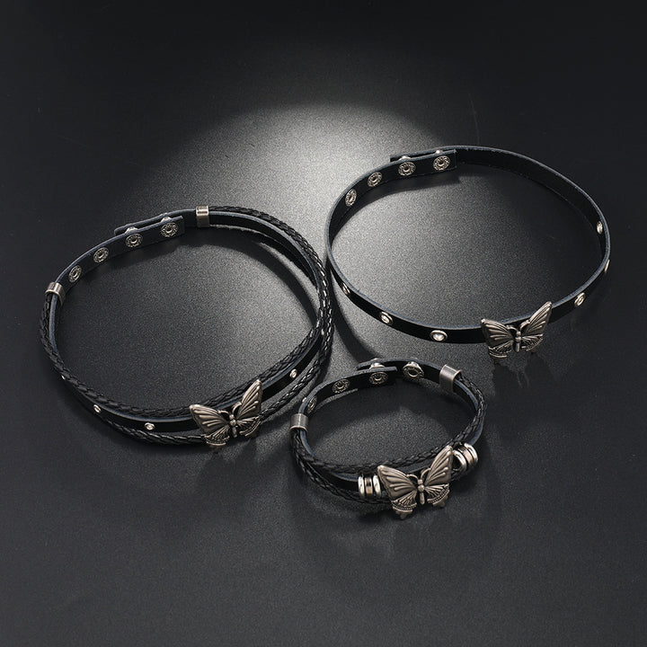 Ins New Dark Style Punk Butterfly Leather – Jewelry Gift Ideas — 1