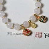 Hetian Jade Light Lotus Round Beads Swallowing – Jewelry Gift Ideas — 2
