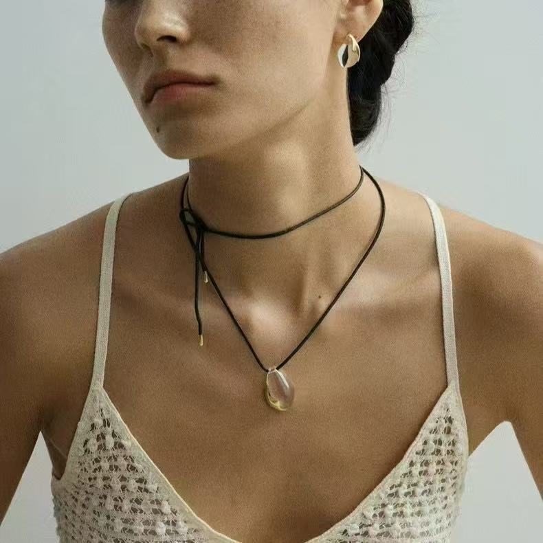 White Crystal Necklace Lightweight Luxury Niche – Jewelry Gift Ideas — 1