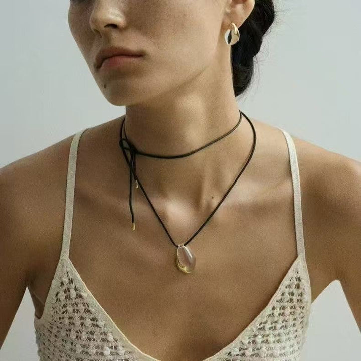 White Crystal Necklace Lightweight Luxury Niche – Jewelry Gift Ideas — 1