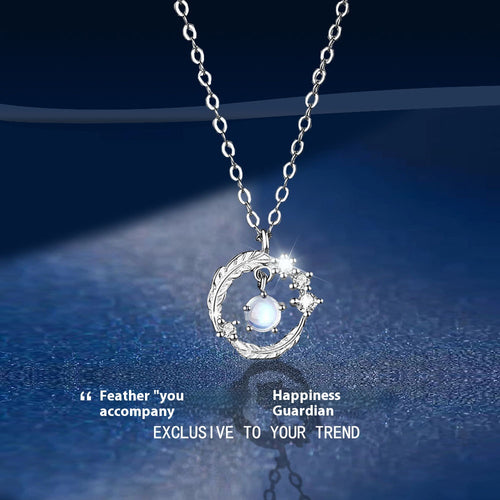 925 Silver Plated Feather Shape Pendant Necklace – Jewelry Gift Ideas — 2