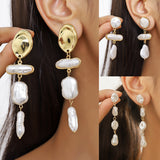 Exaggerated Irregular Baroque Pearl Earrings – Stylish Gifts — 1