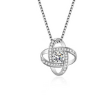 S925 Sterling Silver Clover Necklace Women's – Jewelry Gift Ideas — 4