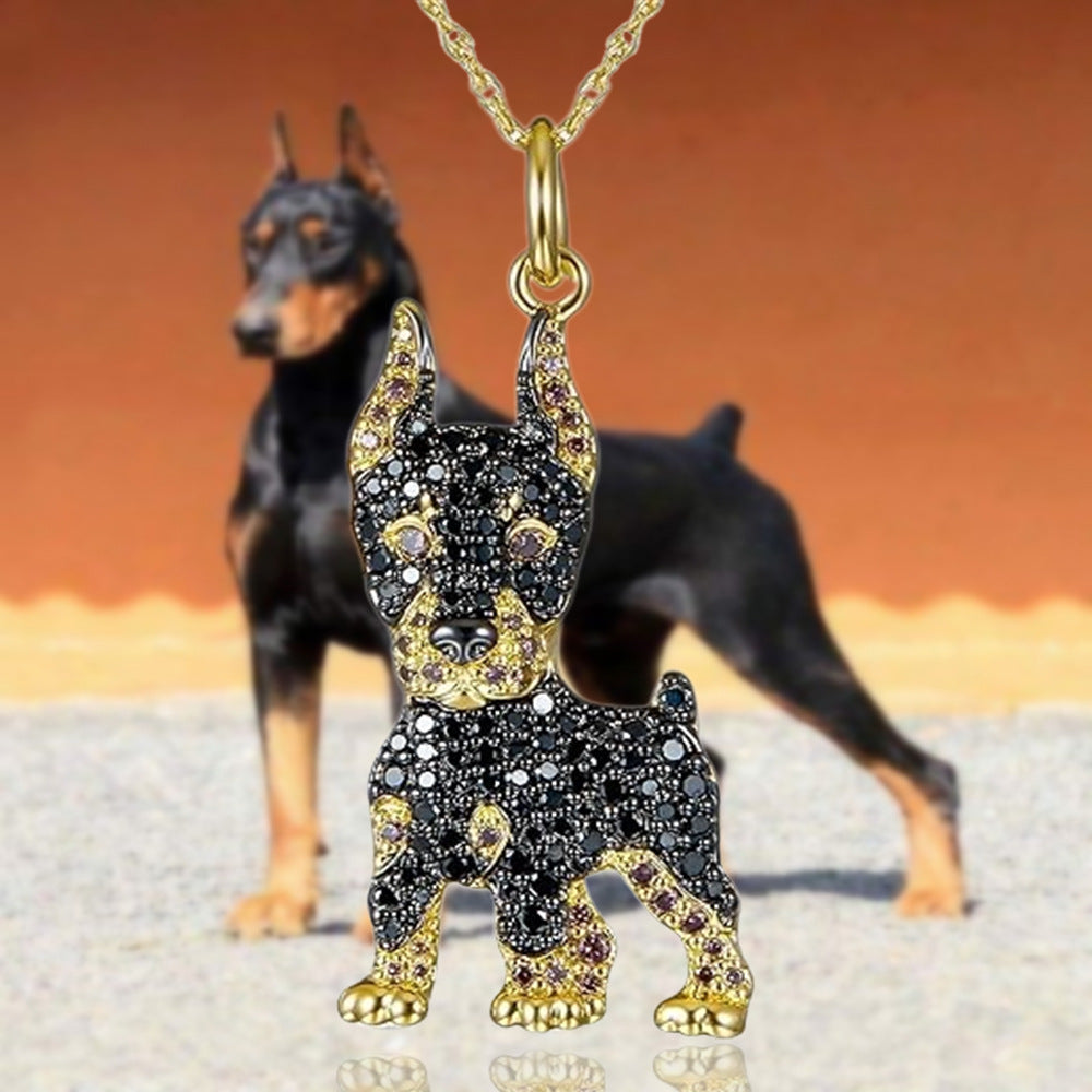 Handsome Doberman Pinscher Pendant Necklace – Jewelry Gift Ideas — 1