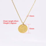 Birthday Flower Stainless Steel Necklace Pendant – Jewelry Gift Ideas — 2