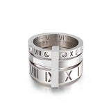 Stainless Steel Multi Ring Combination Roman Letter – Useful Gifts — 9
