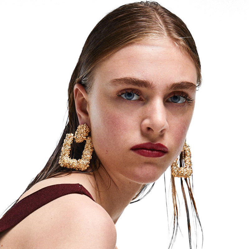 Women's Heavy Duty Simple Geometric Earrings – Gifts for Her — 1