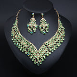 Creative Crystal Collarbone Necklace Earring Set – Jewelry Gift Ideas — 5