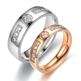 Stainless Steel Diamond Plated Rose Gold Ring – Useful Gifts — 5