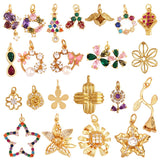 Pure Copper Micro-inlaid Color Flower Zircon Hollow – Small Gift Ideas — 1