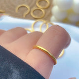 Solid Closed Ins Style Ring Ornament – Stylish Gifts — 4