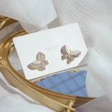 Micro Set Zircon Full Diamond Opal Butterfly Stud – Meaningful Gifts — 5
