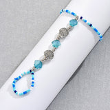 Women's Shell Bead Elastic Anklet – Gifts for Her — 3