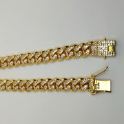 Cuban Chain 12mm Full Diamond Bracelet – Jewelry Gift Ideas — 2