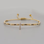Ethnic Style Diamond Cross Zircon Bracelet – Stylish Gifts — 2