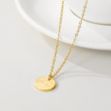 Devil's Eye Titanium Steel Necklace 14K Gold – Jewelry Gift Ideas — 5