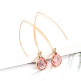 Simple Personality Crystal Water Drop Earrings – Birthday Gifts — 8