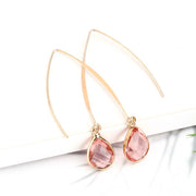 Simple Personality Crystal Water Drop Earrings – Birthday Gifts — 8