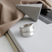 S925 Silver Irregular Bump Matte Brushed Ring – Practical Gifts — 6