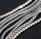 Hip Hop Spring Buckle Single Row Tennis Chain – Jewelry Gift Ideas — 5