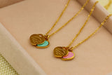 Doppel Herz Necklace Oil Dripping Rose Gold – Jewelry Gift Ideas — 15