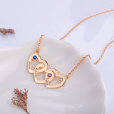 Sterling Silver Triple Heart Inlaid Zircon – Jewelry Gift Ideas — 1