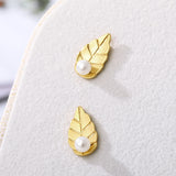 Leaf-shapepd Stud Earrings Ornament – Small Gift Ideas — 7