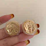 Vintage Acrylic Irregular Geometric Statue Earrings – Practical Gifts — 2