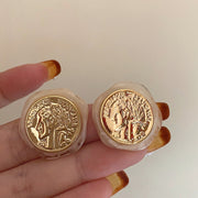 Vintage Acrylic Irregular Geometric Statue Earrings – Practical Gifts — 2