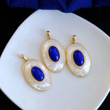 S925 Sterling Silver Inlaid Natural Lapis Lazuli – Jewelry Gift Ideas — 3