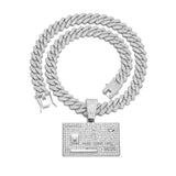 Full Diamond Bank Card Hip Hop Pendant Necklace – Jewelry Gift Ideas — 2