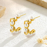 Affordable Luxury Fashion Retro Stud Earrings Gold – Stylish Gifts — 4