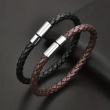 Casual Simple PU Woven Leather Bracelet – Jewelry Gift Ideas — 1