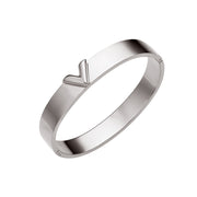 V-shaped Wide Couple Bracelet Female Gold Buckle – Jewelry Gift Ideas — 10