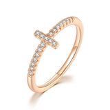 Cross Micro Set Zircon Ring – Gift Ideas — 2