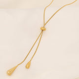 Women's Light Luxury Water Drop Tassel Necklace – Jewelry Gift Ideas — 7