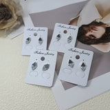 Niche Triangular Rhombus Zircon Stud Earrings – Gifts for Her — 3