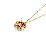 Red Agate Star Moon Collar Necklace – Jewelry Gift Ideas — 4