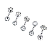 Geometric Stainless Steel Zircon Earrings – Stylish Gifts — 1
