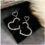 925 Silver Needle Korean Net Red Love Earrings – Gifts for Couples — 5