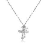 S925 Silver Cross Multi-layer Personalized Retro – Jewelry Gift Ideas — 3