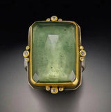 French Retro Fashion Square Natural Stone Crystal Ring – Stylish Gifts — 6