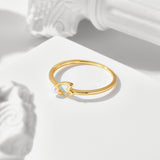 Women's New Simple Pearl Ring – Gifts for Her — 5