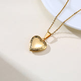 Heart-shaped Inlaid Zircon Ladies Necklace – Jewelry Gift Ideas — 11