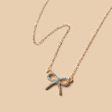 Simple Bowknot Pendant Women's Alloy Necklace – Jewelry Gift Ideas — 3