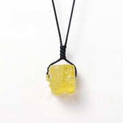 East China Sea Natural Crystal Square Pendant – Jewelry Gift Ideas — 4