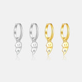 S925 Sterling Silver English Love Heart Earrings – Gifts for Couples — 7