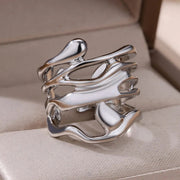 Fashion Alloy Geometric Irregular Ring – Stylish Gifts — 5
