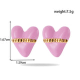 Titanium Steel Oil Painting Heart-shaped Round – Creative Gifts — 6