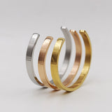 18K Rose Gold Titanium Steel C Bracelet – Jewelry Gift Ideas — 1